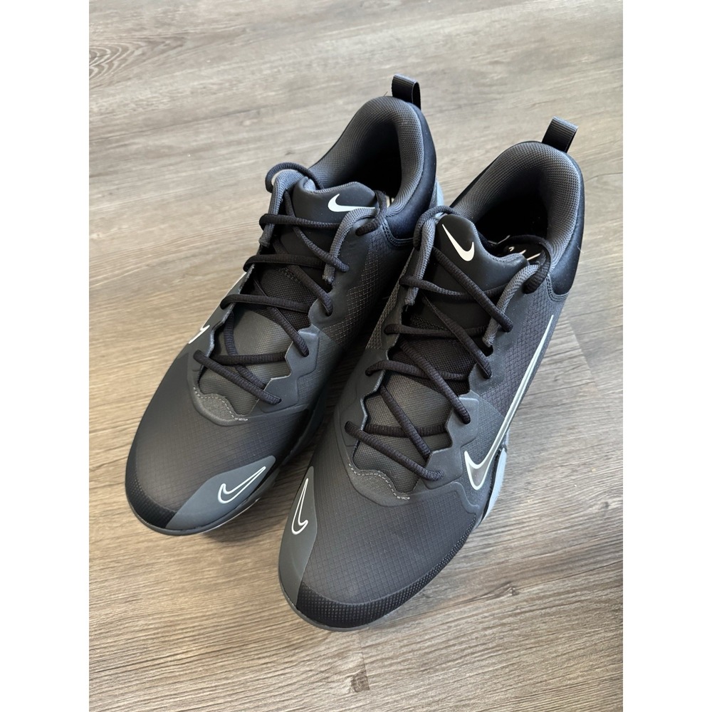 Nike Force Zoom Trout 9 Pro Baseball Cleats Black Platinum FB2907-003 Size 13